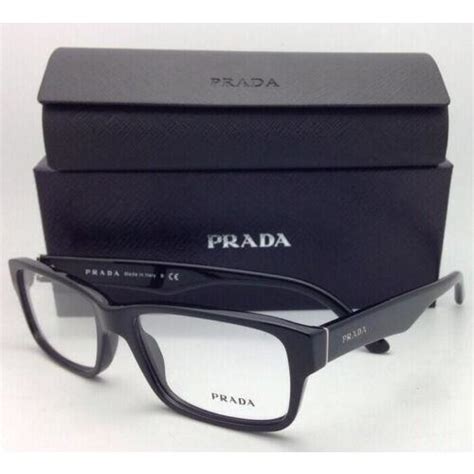 prada 55 16 1ab-1o1 135|PRADA Black Eyeglass Frames for sale .